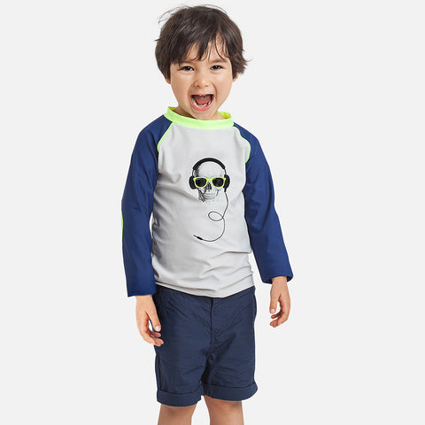 DJ Skull UV Boys Rash Vest